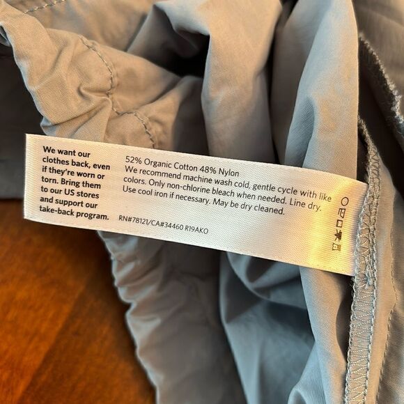 Eileen Fisher Funnel Neck Cotton/Nylon Pullover Jacket - S/P. - Picture 8 of 8